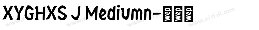 XYGHXS J Mediumn字体转换